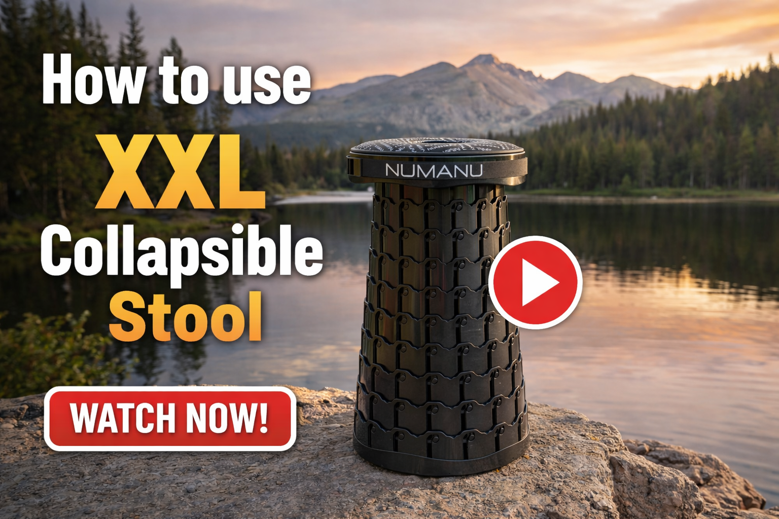 Amazon.com: NUMANU 2025 Upgraded XXL Collapsible Stool 19.7